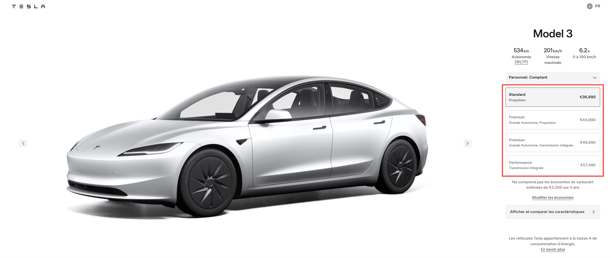 为应对销量下滑特斯拉在欧洲推出亲民价Model 3 标准版36990欧元起售